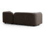 Atelier Del Sofa Sofá 3 Plazas Victoria Grey Bouclette Tela Poliéster Gris Patas Nogal 228x90x74 cm